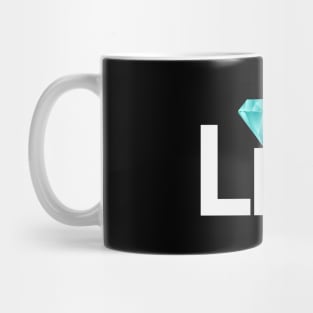 Life creative typography design Mug